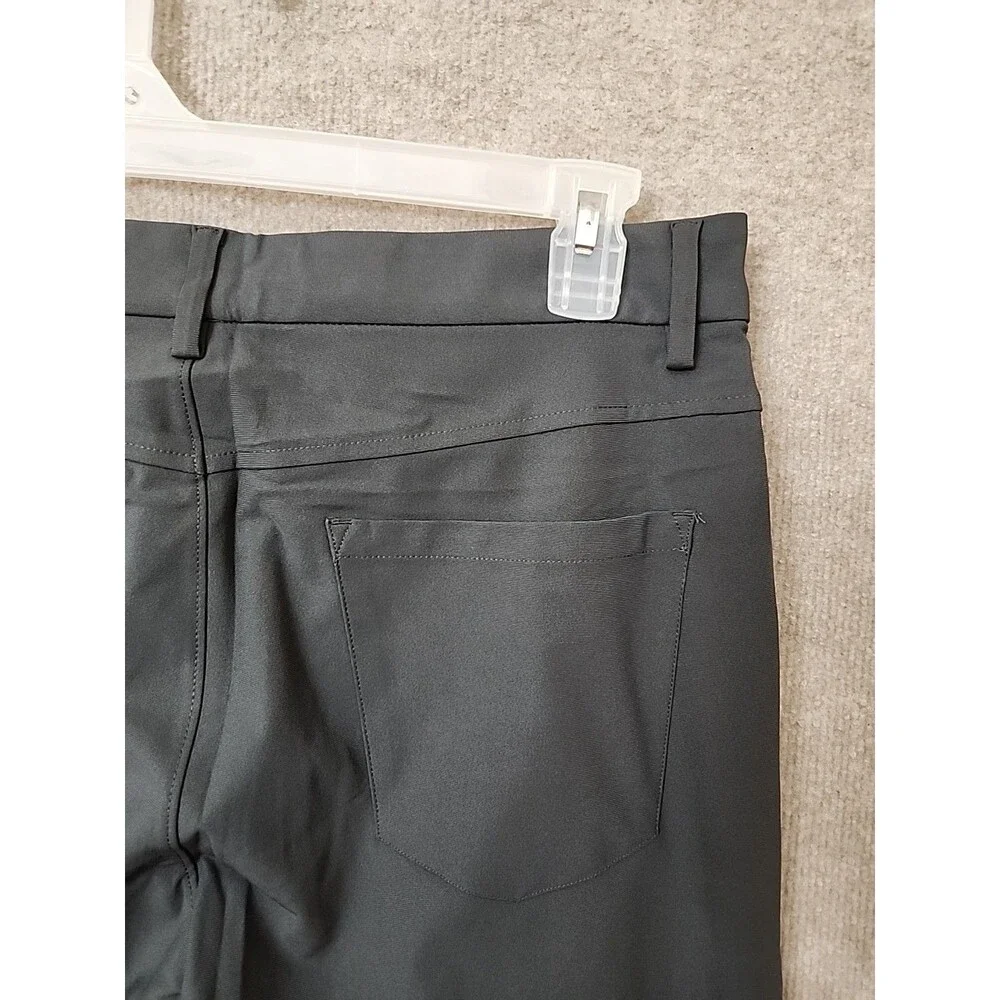 Old Navy Straight Tech Hybrid Pants Mens 33x36 Panther Gray 4 Way Stretch NEW